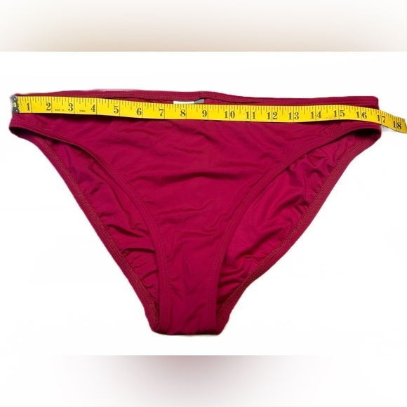 NWT La Blanca Burgundy Full Coverage Lined Stretchy Bikini Bottom, 14 - Picture 12 of 15